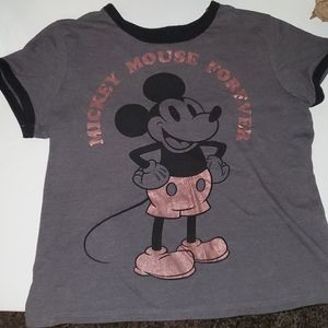A cropped Mickey Mouse shirt